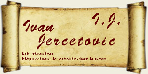 Ivan Jerčetović vizit kartica